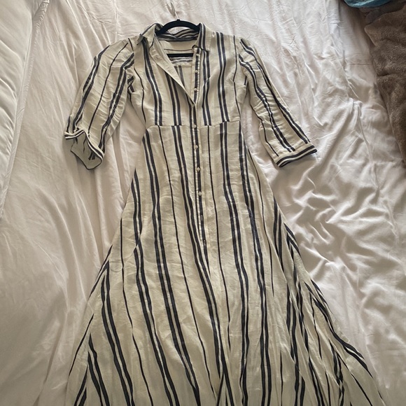 Zara pinstripe linen dress - Picture 5 of 9